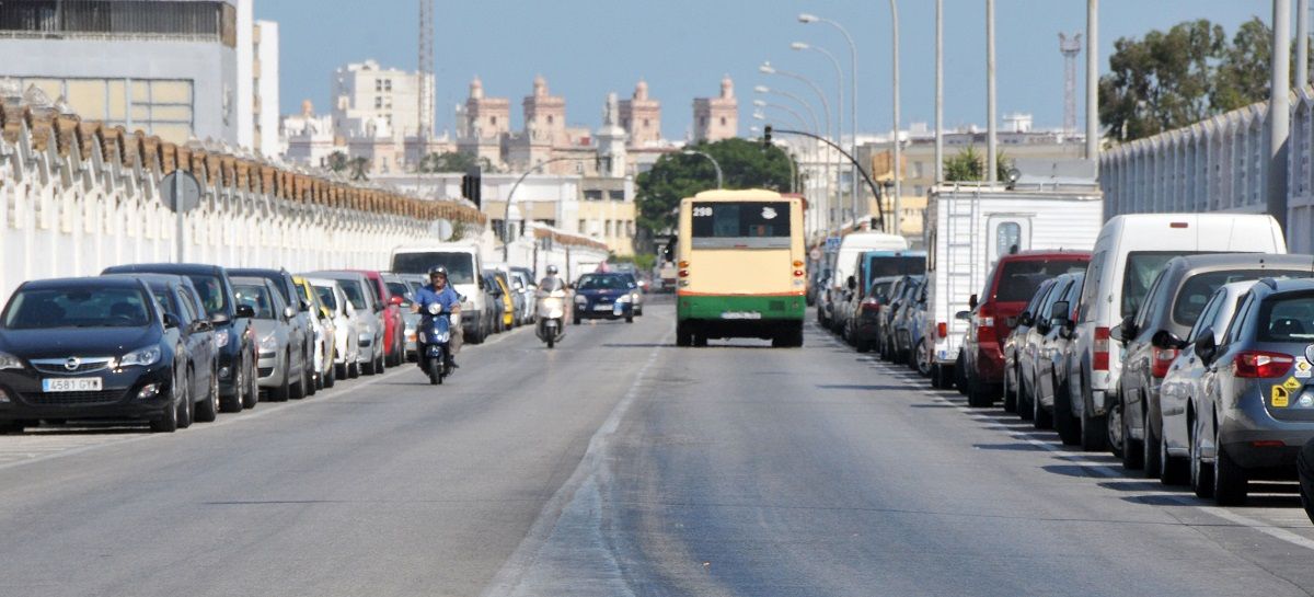 La avenida de Astilleros de Cádiz.