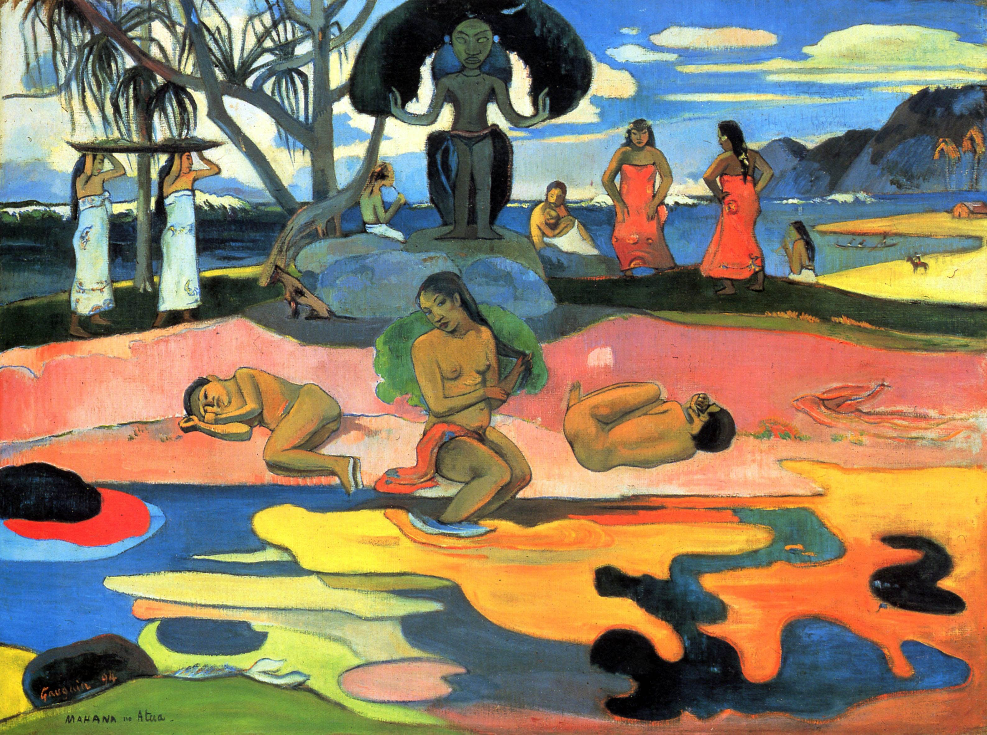 'El día del dios (Mahana no atua)', de Paul Gauguin (1894). 