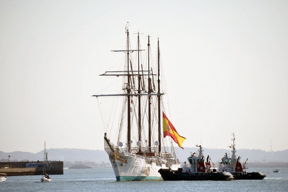 El buque escuela Juan Sebastián Elcano, en una imagen retrospectiva.