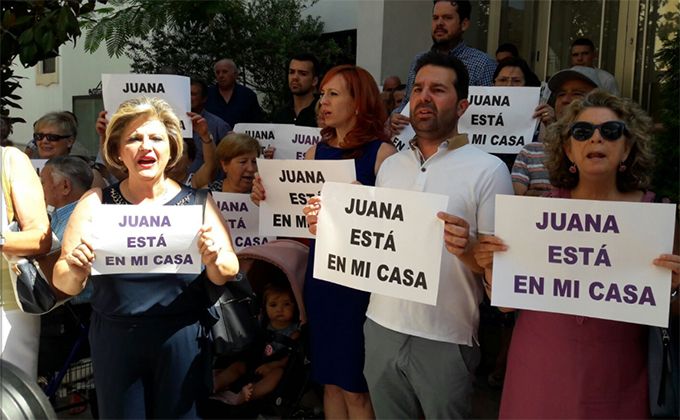 Manifestaciones por Juana Rivas, tiempo atrás.