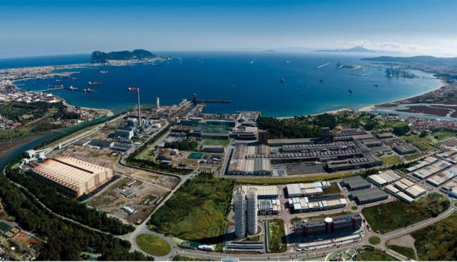 Vista de la Bahía de Algeciras desde Acerinox.