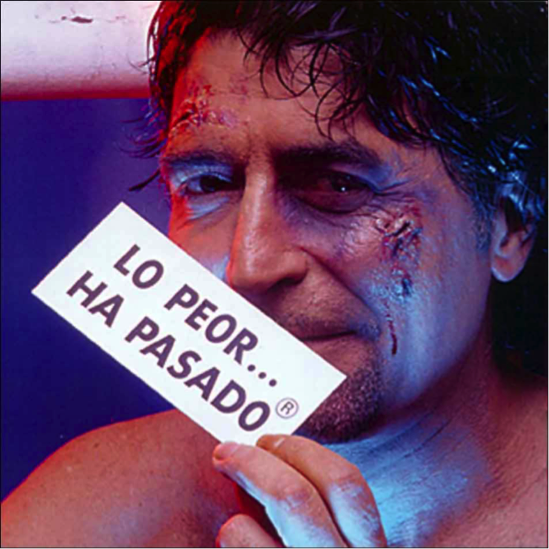 Imagen de 'Dímelo en la calle' (2002), de Joaquín Sabina. 