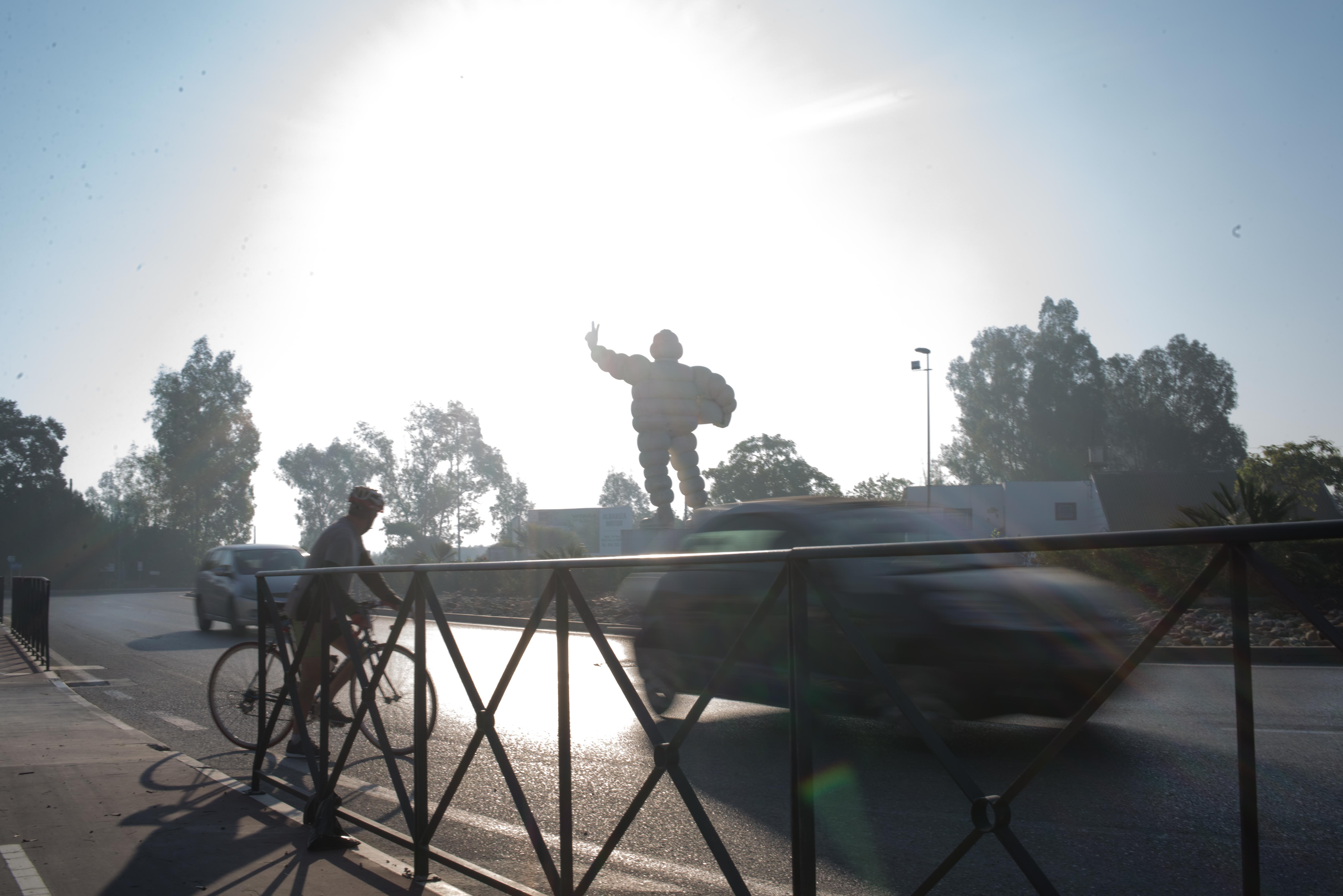 La rotonda Michelín, inicio de la nueva avenida que tendrá Jerez.
