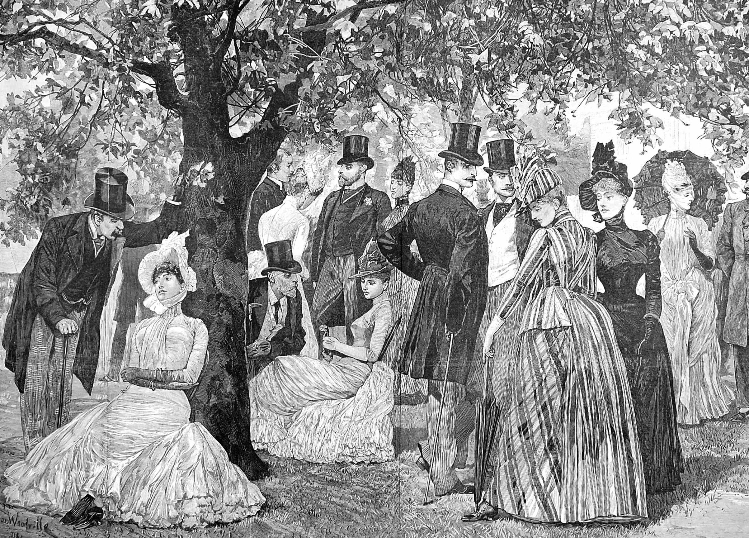 'A garden party at Marlborough House' (London News, 1888). 