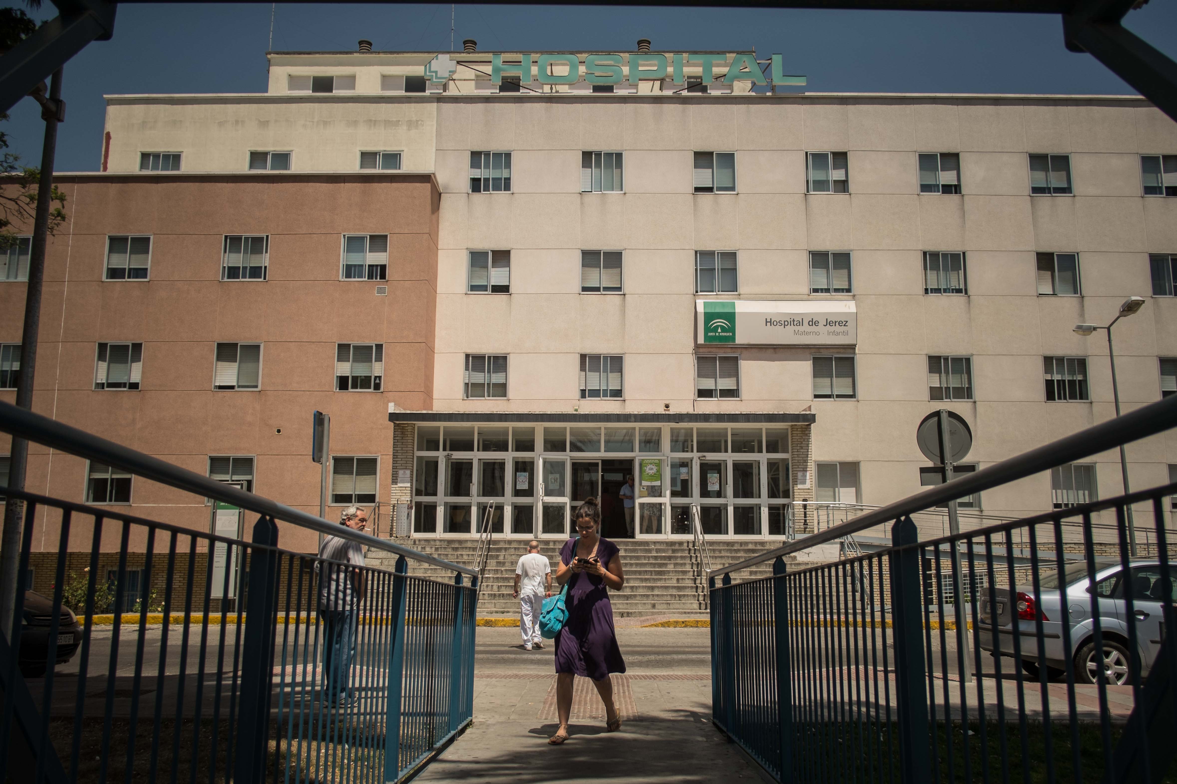 Imagen retrospectiva del Hospital de Jerez. FOTO: MANU GARCÍA. 