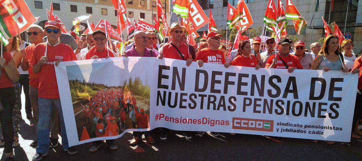 Una manifestación para exigir pensiones dignas en una imagen de archivo.