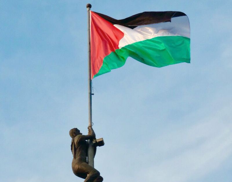 Una bandera de Palestina.