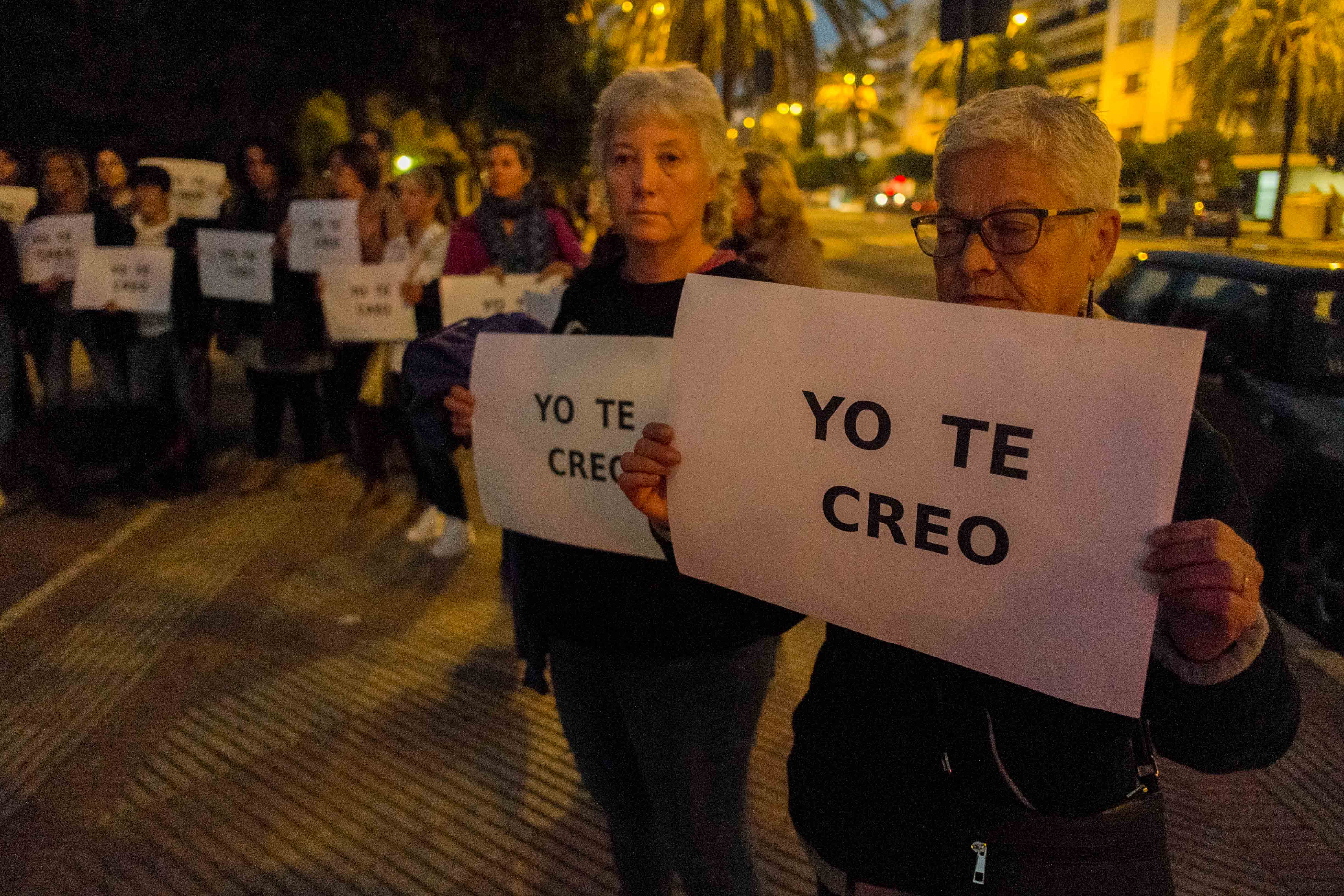 Concentración en Jerez por el caso de 'La Manada', en noviembre pasado. FOTO: CLAUDIA GONZÁLEZ ROMERO.