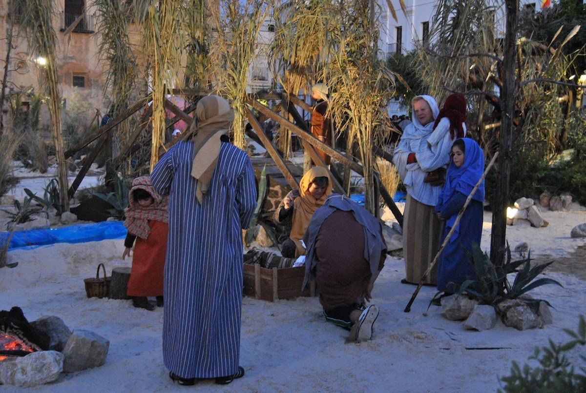 Un pasado Belén viviente de Arcos. 