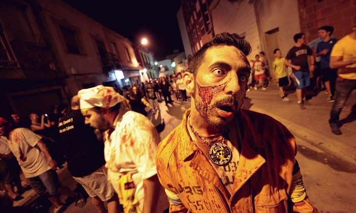 Imagen de la pasada edición del Survival Zombie en Chiclana. 