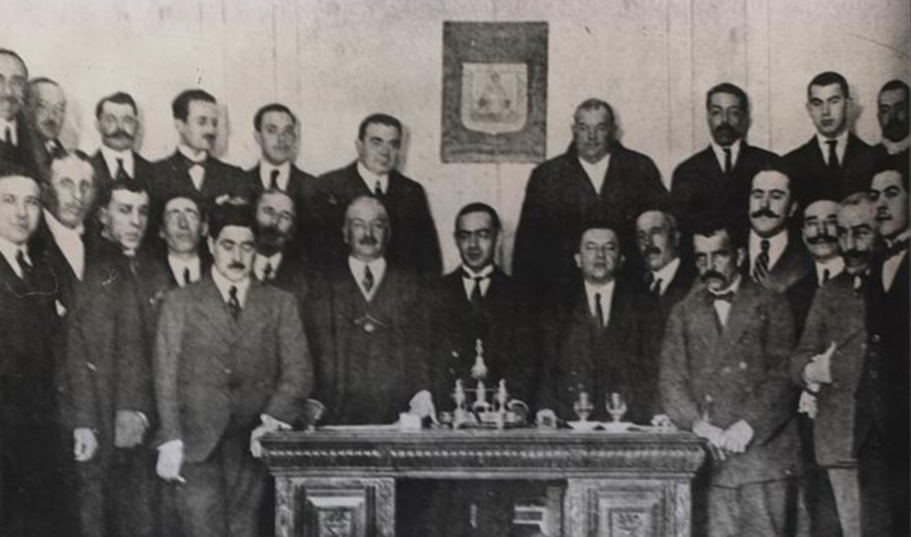 Miembros de la Asamblea de Ronda presidida por Blas Infante.