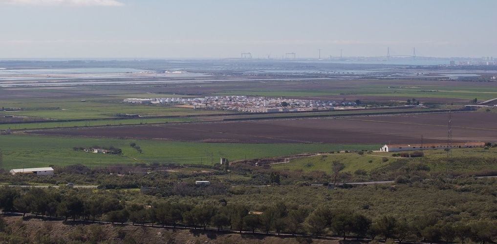 Una vista de los terrenos, entre Jerez y El Puerto, donde se proyecta Tierras de Sidueña.