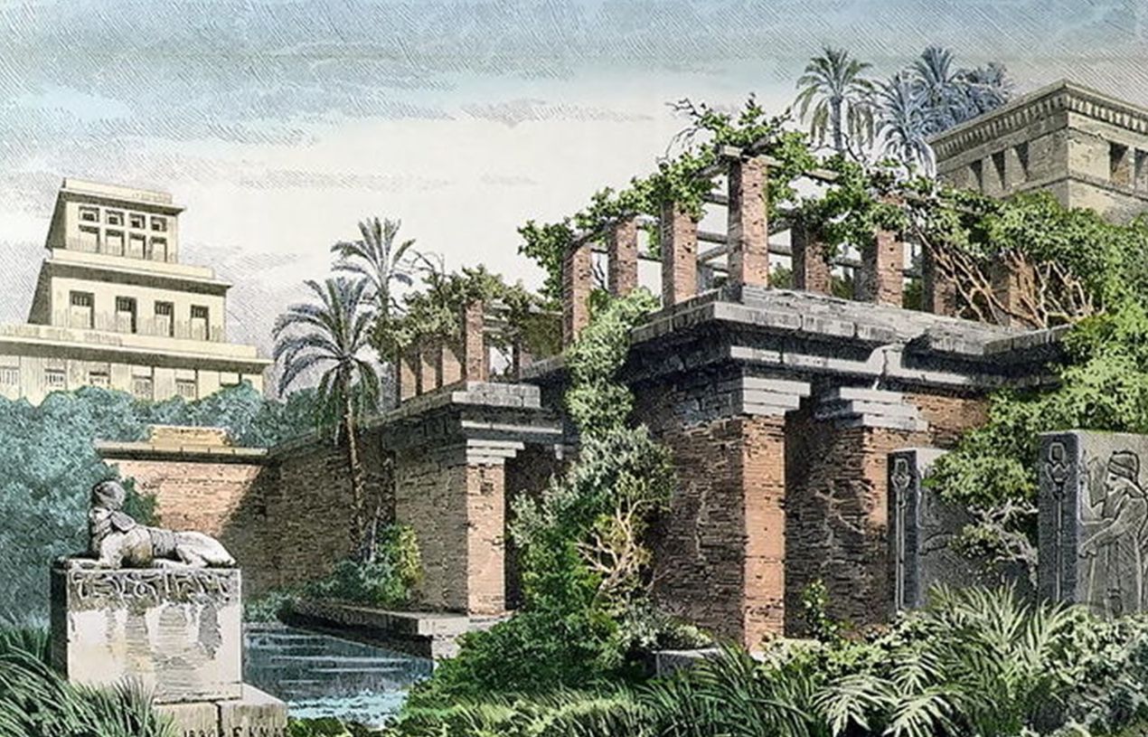 'Los jardines colgantes de Babilonia', de Ferdinand Knab (1886). 