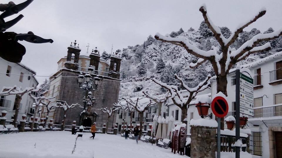 Una imagen de Grazalema tras una de las últimas nevadas.