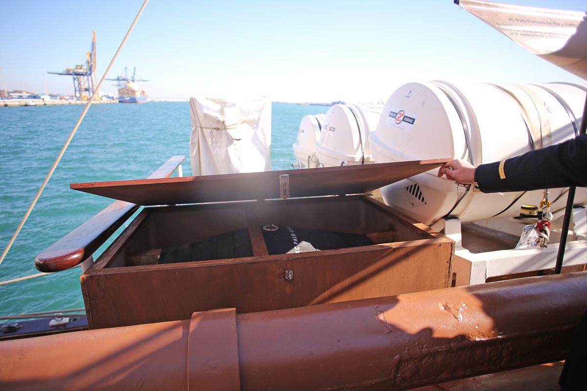 El palo cortado de ida y vuelta, antes de partir. FOTO: JUAN CARLOS TORO