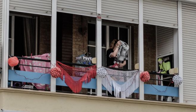 Balcones de feria en Sevilla, en días pasados. FOTO: JOSÉ LUIS Tirado (www.joseluistirado.es)