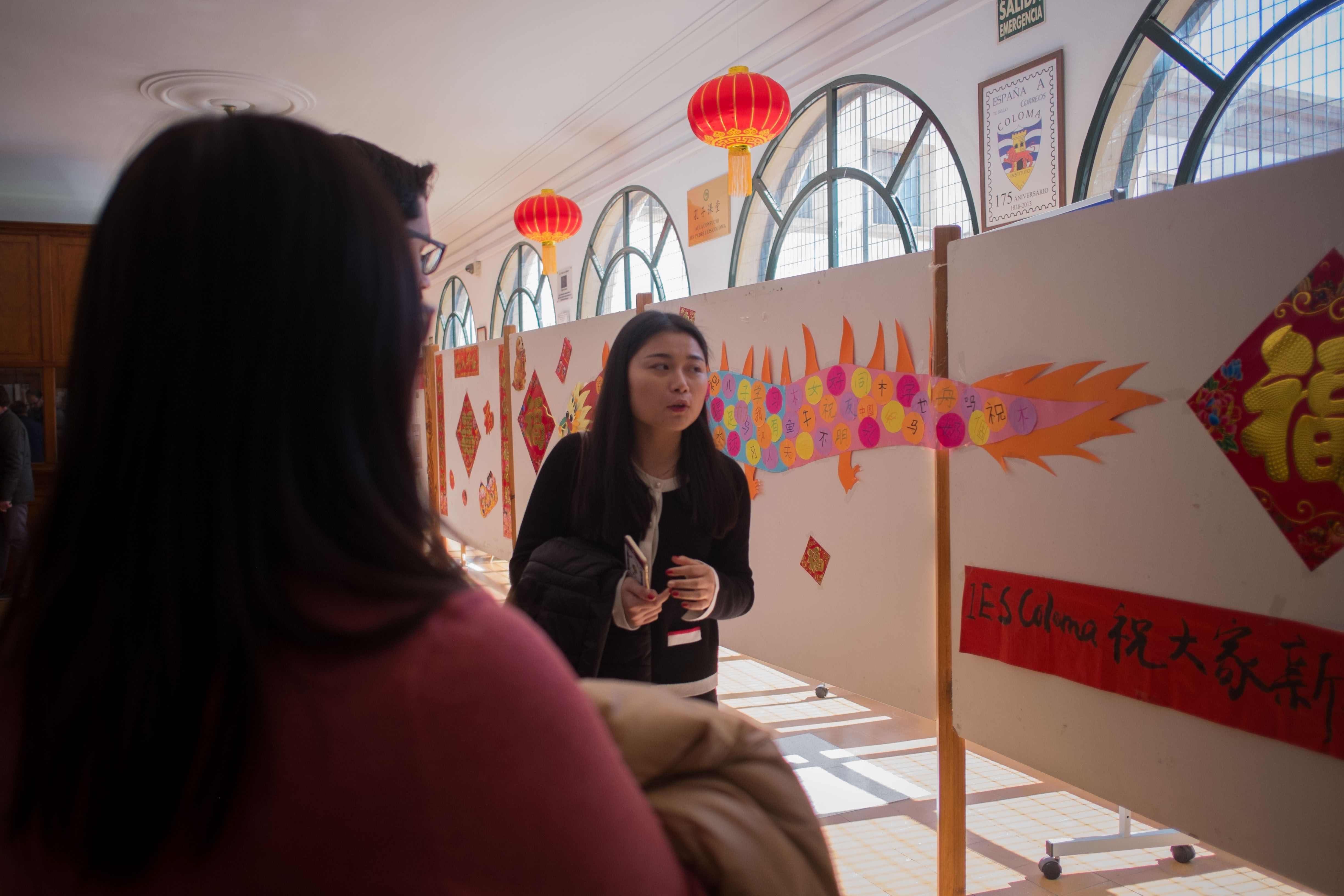 Año Nuevo Chino en el Coloma, donde se imparte el proyecto Confucio, el único IES de la provincia con este programa. FOTO: MANU GARCÍA