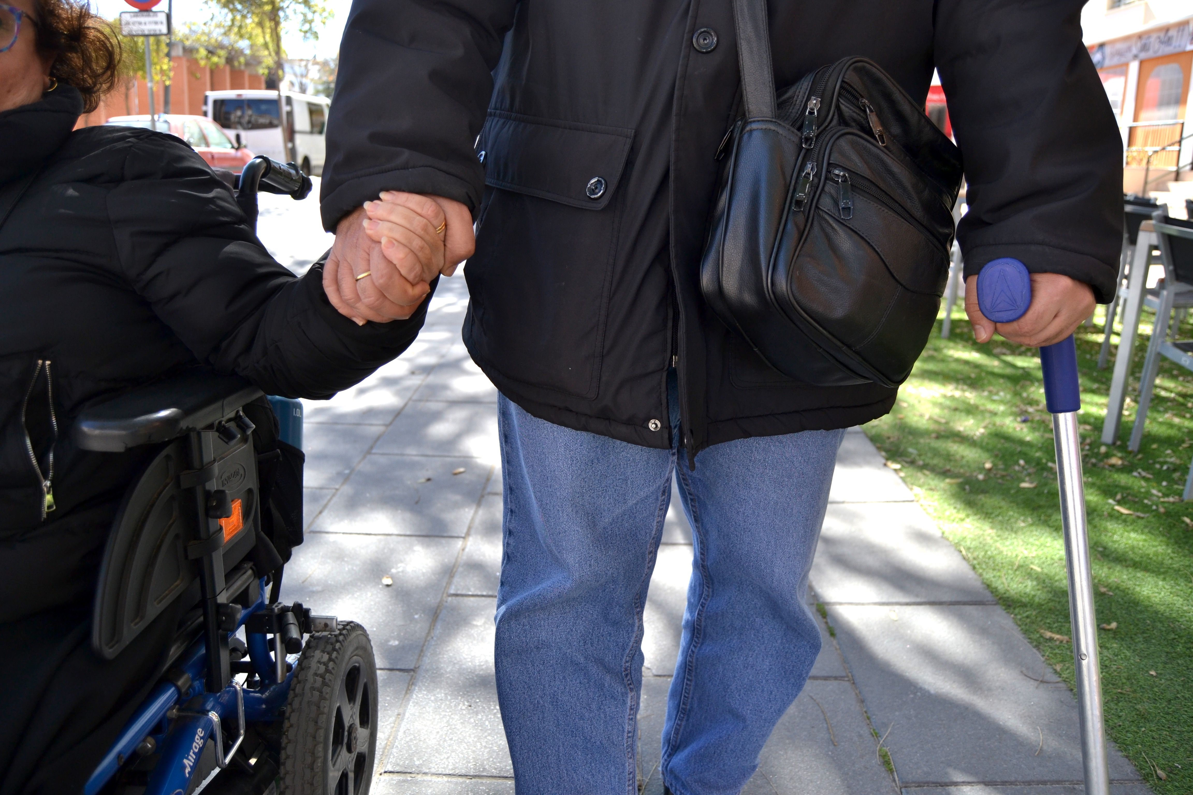 Una persona con discapacidad, en una imagen de archivo.