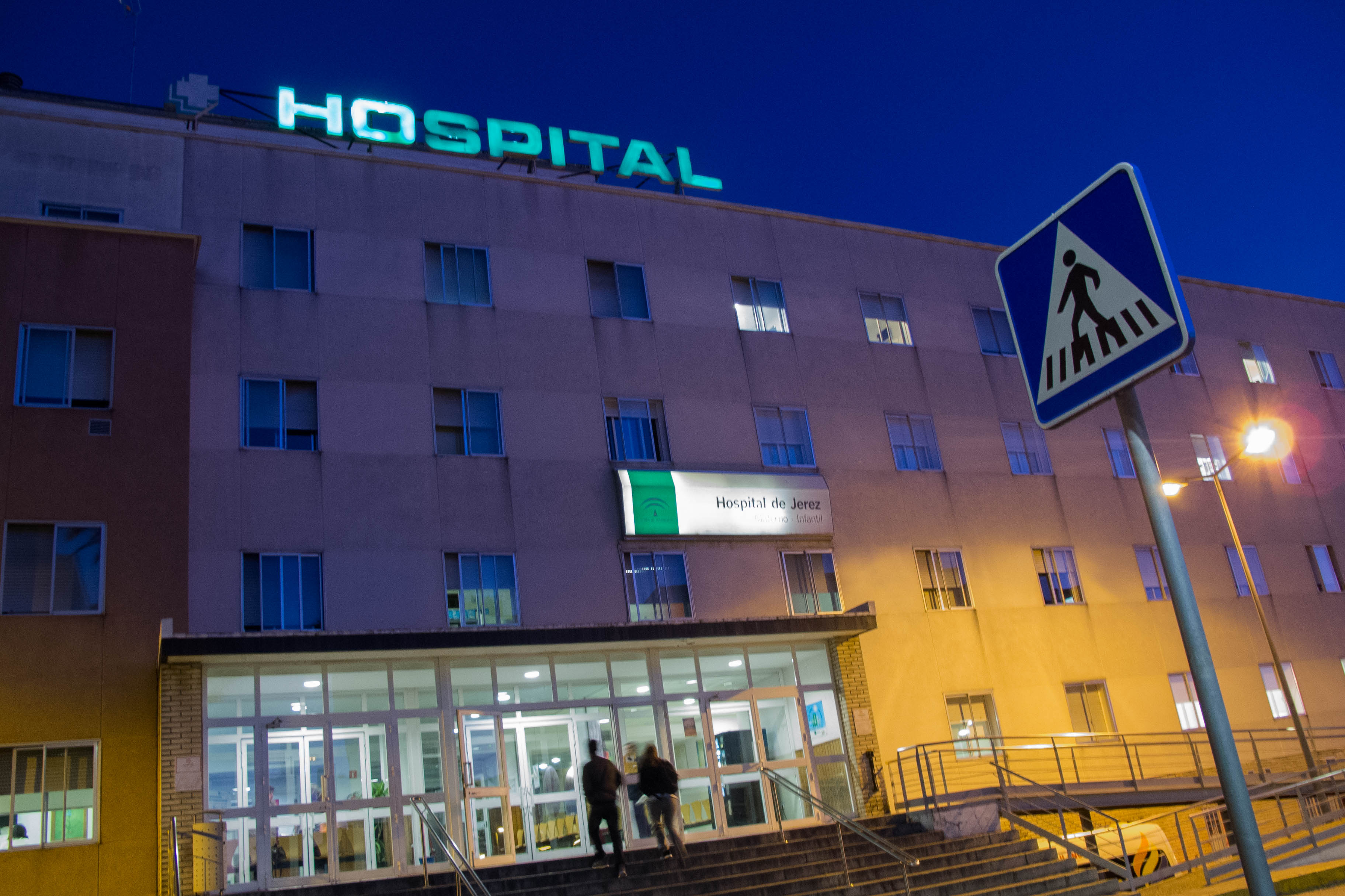 Imagen retrospectiva del edificio de Materno-Infantil del Hospital de Jerez. FOTO: MANU GARCÍA