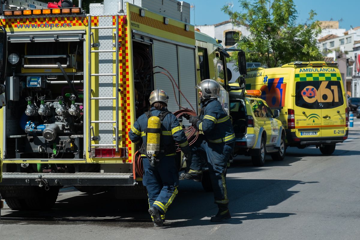 Intervención de los Bomberos en una imagen reciente.