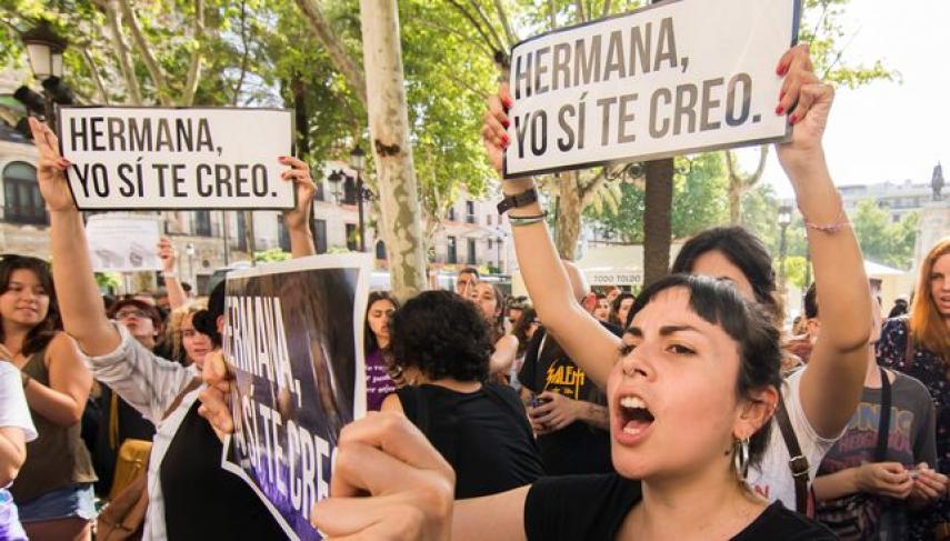 Manifestaciones contra la sentencia de 'la manada'. FOTO: ELDIARIO.ES.