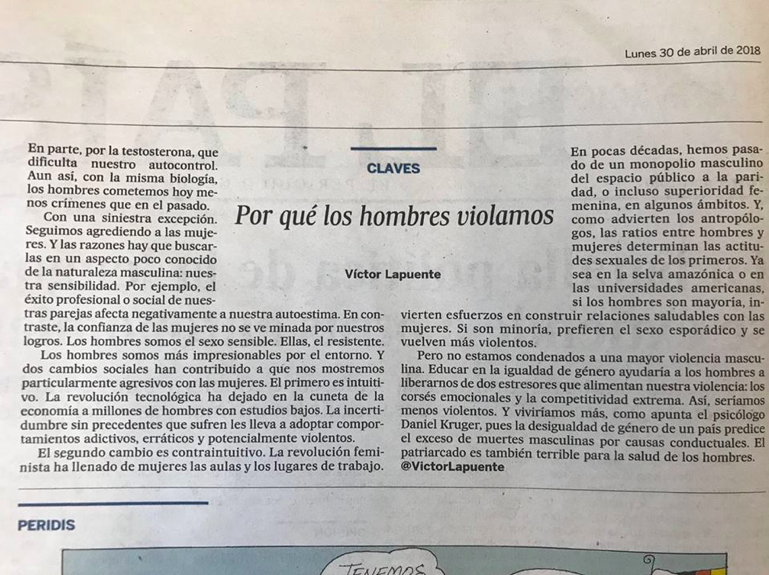 texto machista el pais