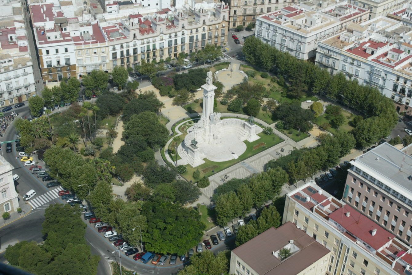 Vista aérea de Cádiz.