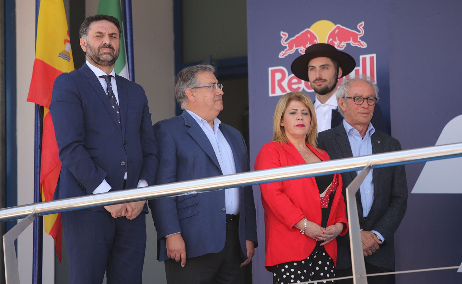 La alcaldesa de Jerez, Mamen Sánchez, durante el pasado GP. FOTO: MANU GARCÍA