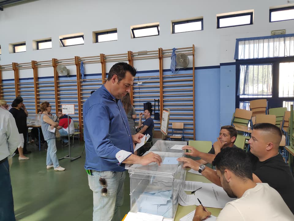 Martínez Ayala, en mayo de 2019, líder de Vox en Sanlúcar, antes de convertirse en edil de esta formación.