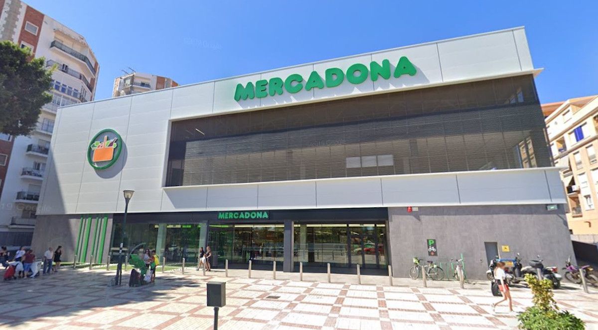 Un mercadona de Málaga en Google Maps. 