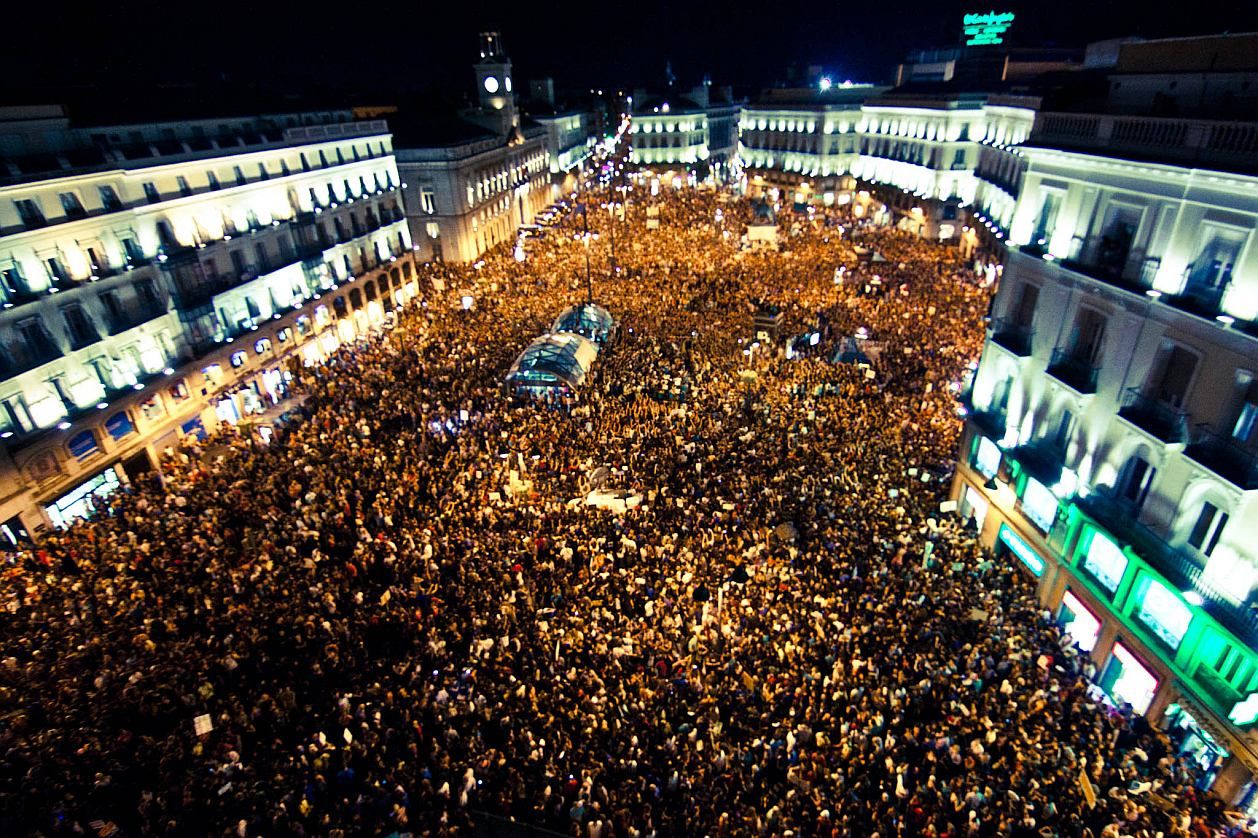 Manifestación en Madrid en octubre de 2011.