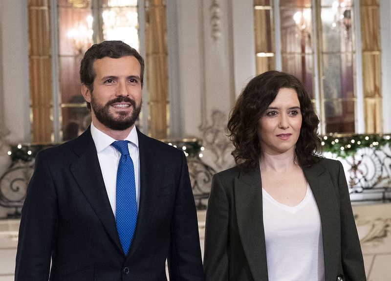 Pablo Casado e Isabel Díaz Ayuso, en una imagen reciente.