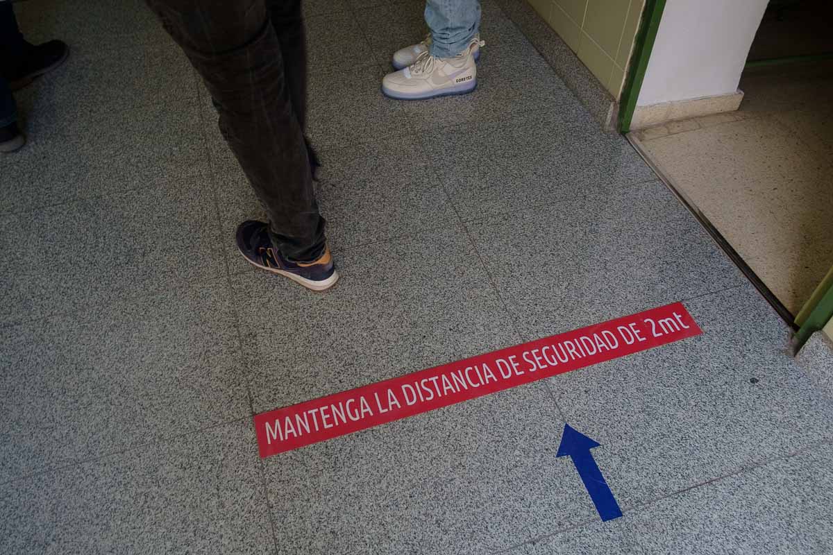 Medidas anticovid en un instituto andaluz. Autor: Manu García