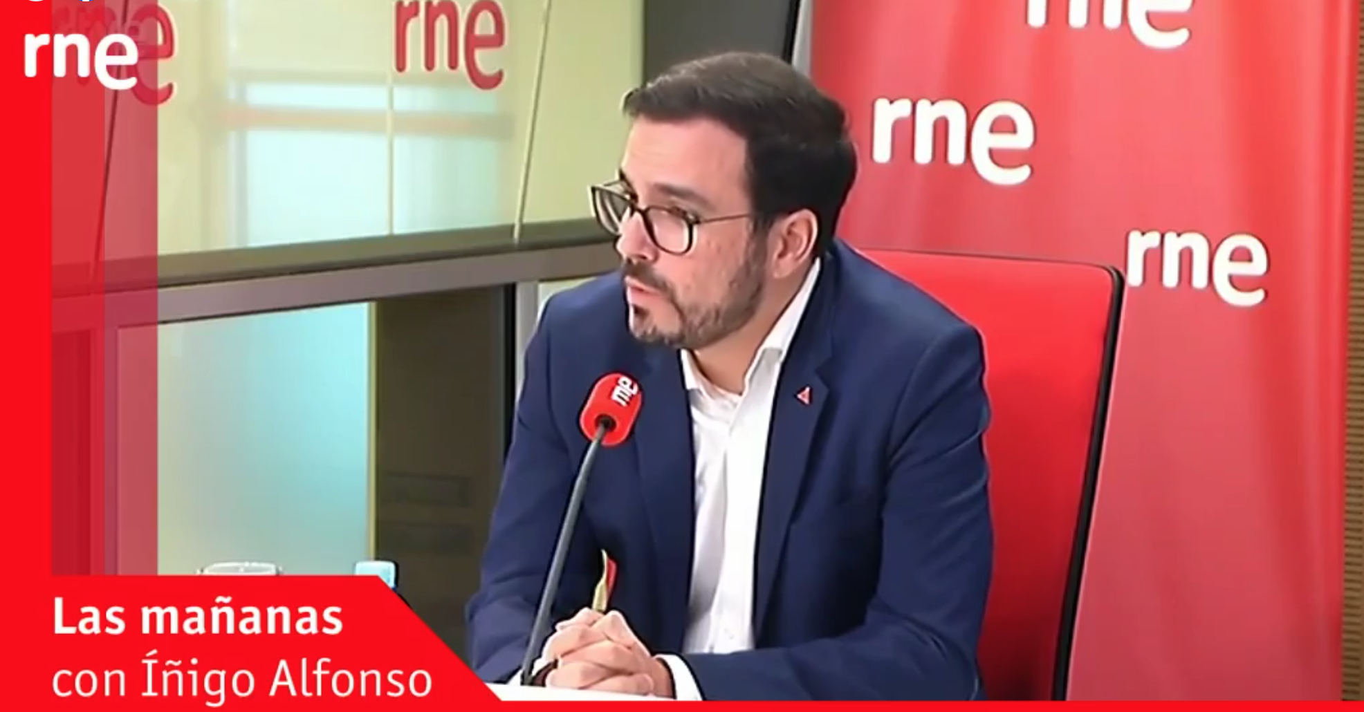 El ministro de Consumo, Alberto Garzón, en 'Las mañanas de RNE'.