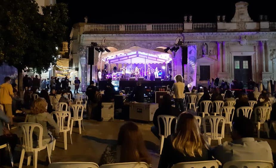Uno de los conciertos del Xera Festival celebrado en la plaza de la Asunción.