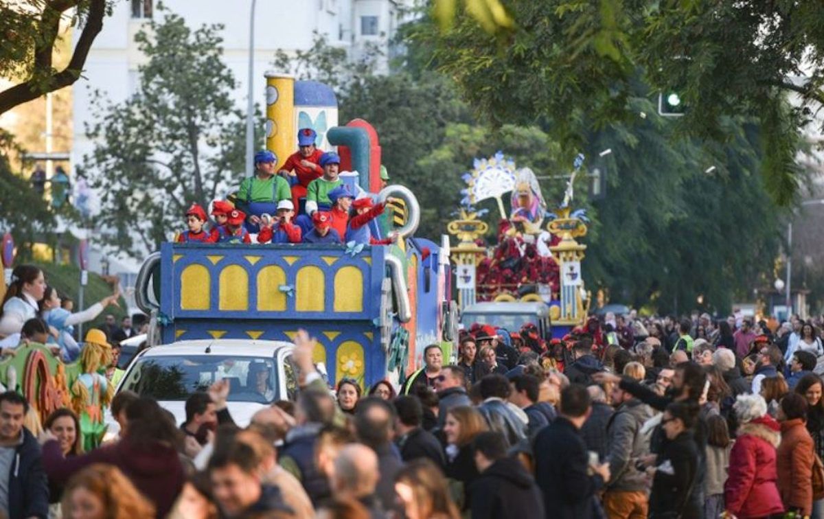 La Junta recomienda no celebrar cabalgatas de Reyes. En la imagen, cabalgatas de Reyes Magos en Sevilla.