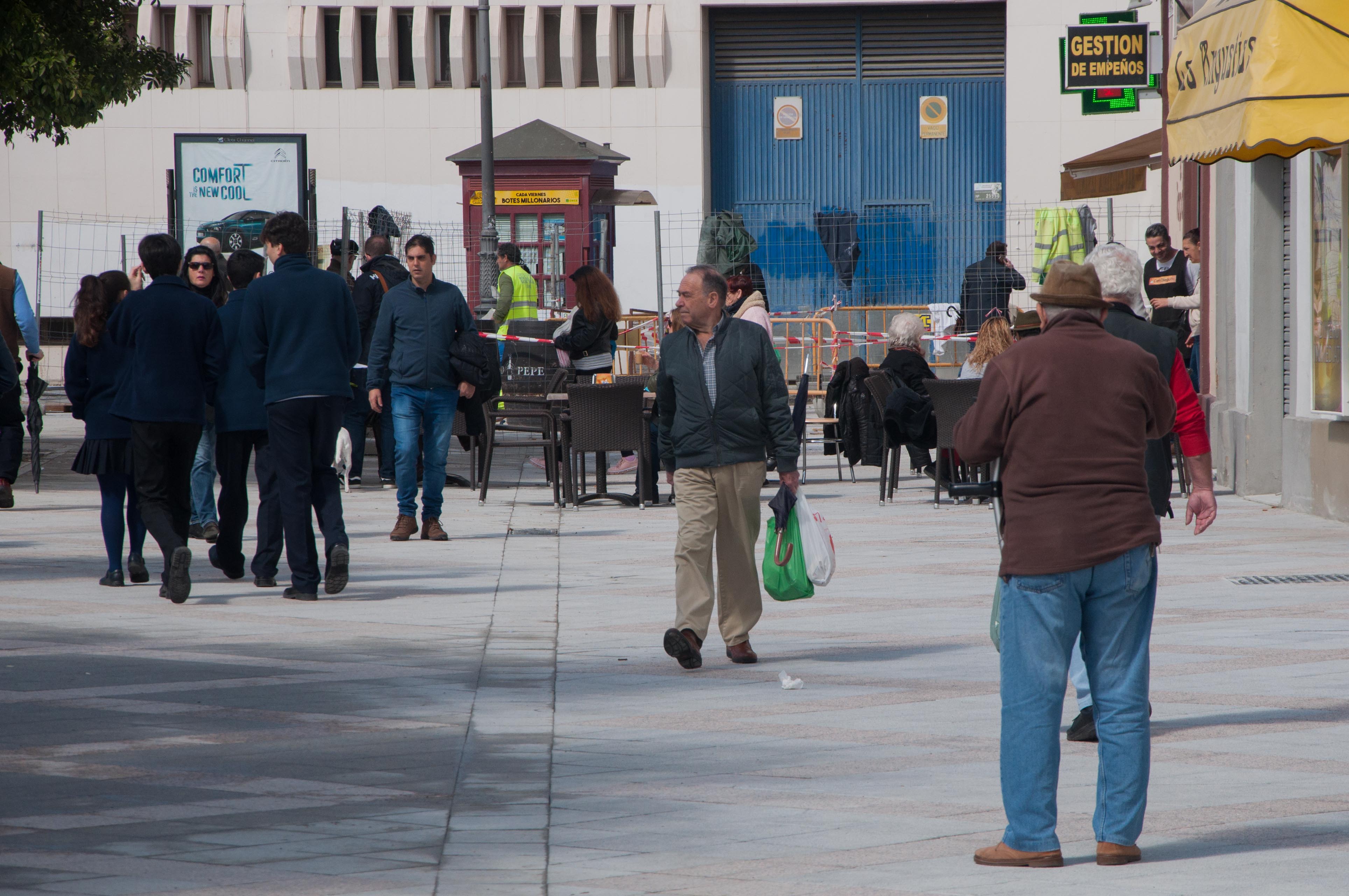 Plaza de Las Angustias, en Jerez, en una imagen de archivo. FOTO: MANU GARCÍA.