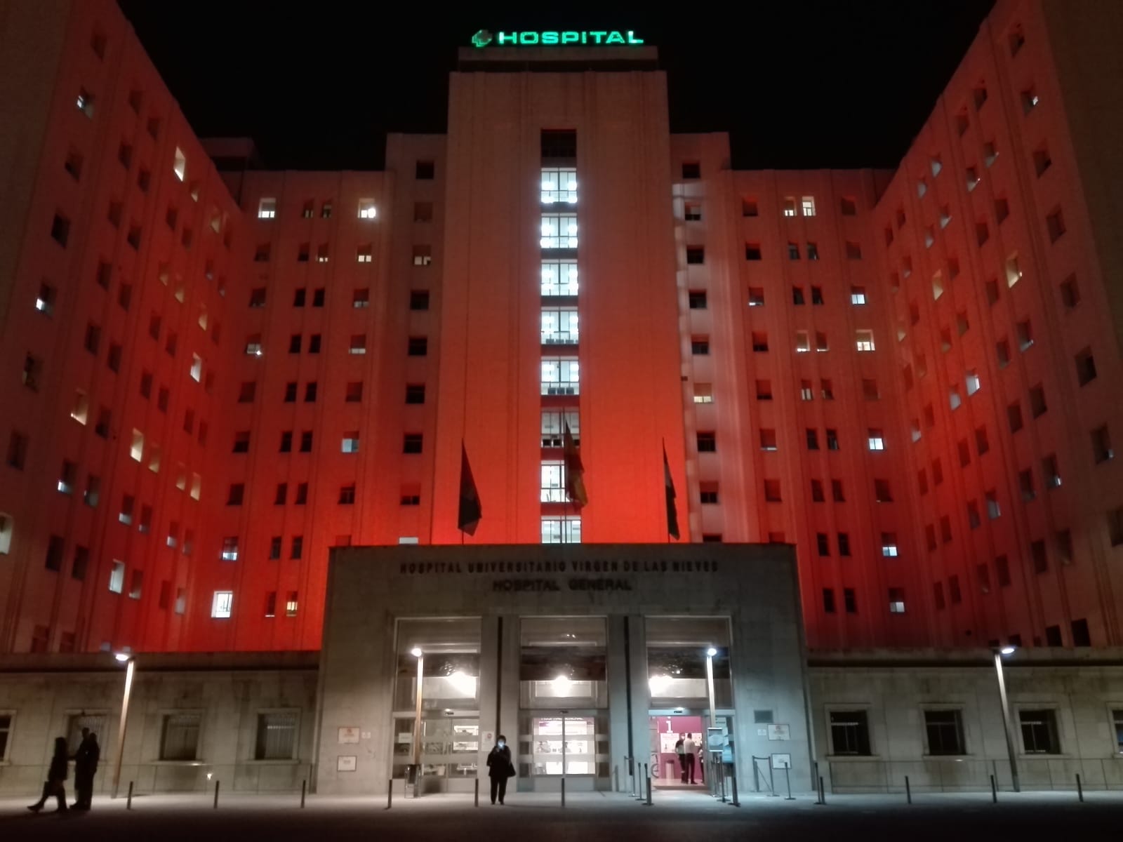 El Hospital Clínico de Granada, días atrás. FOTO: SAS