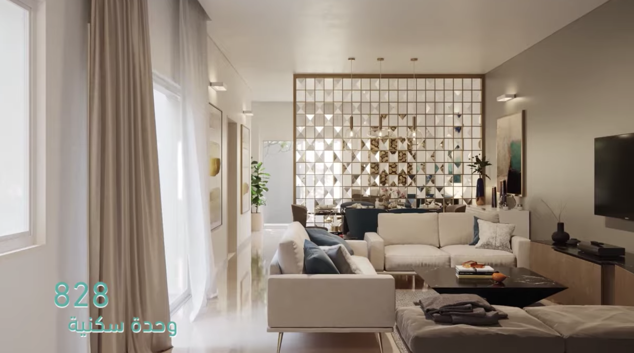 Interior de una de las viviendas de la 'Murcia Saudí'.