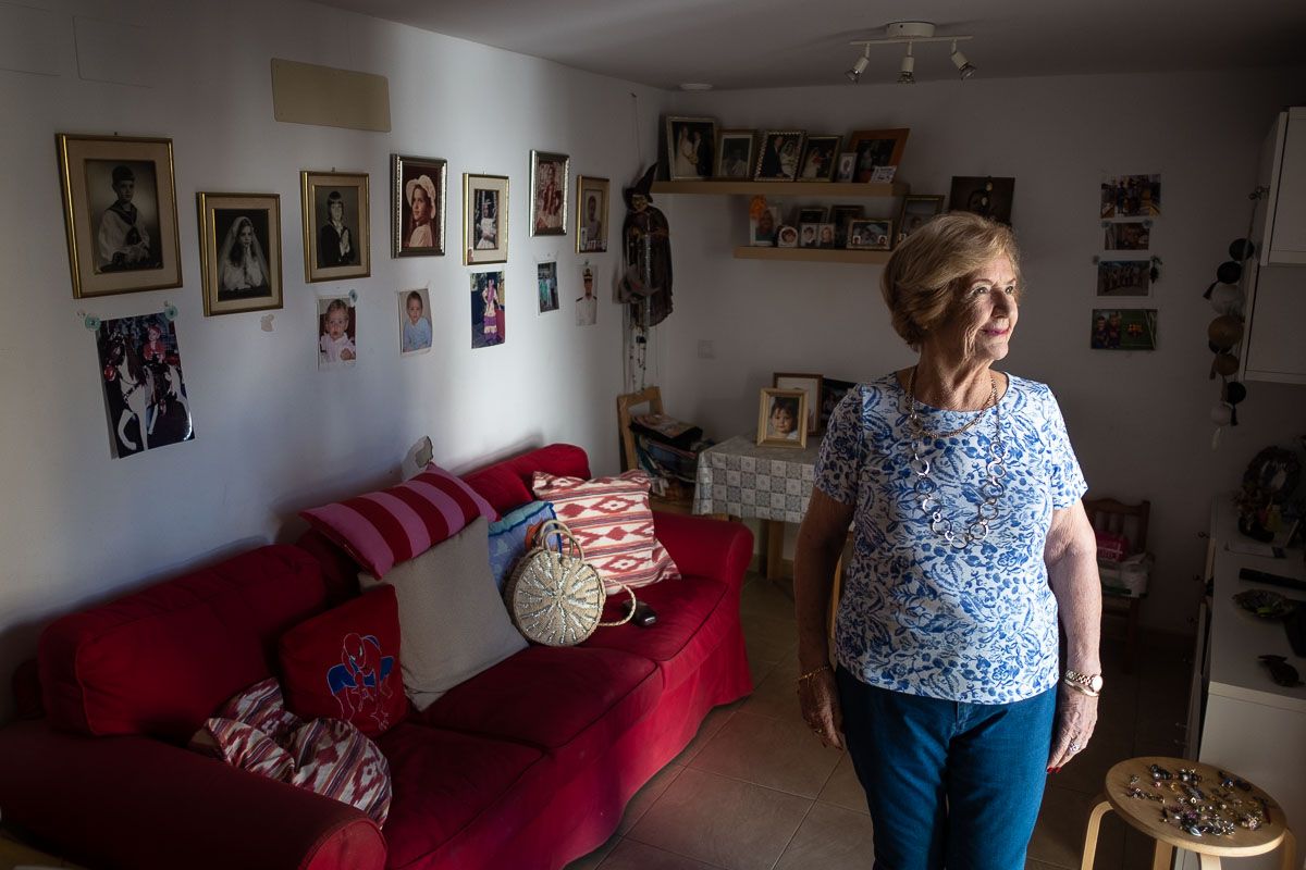 Carmeluchi, en su casa el casco antiguo de Cádiz, en días pasados.