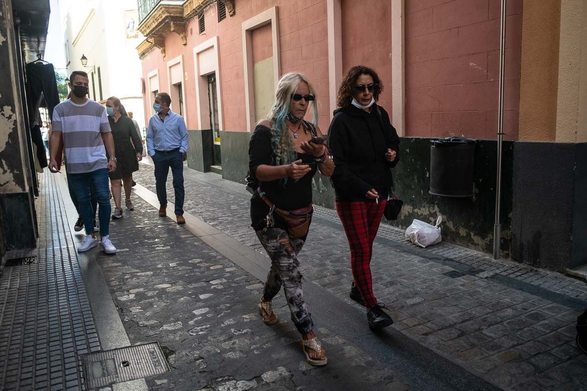 Una calle de Cádiz, durante la crisis sanitaria.