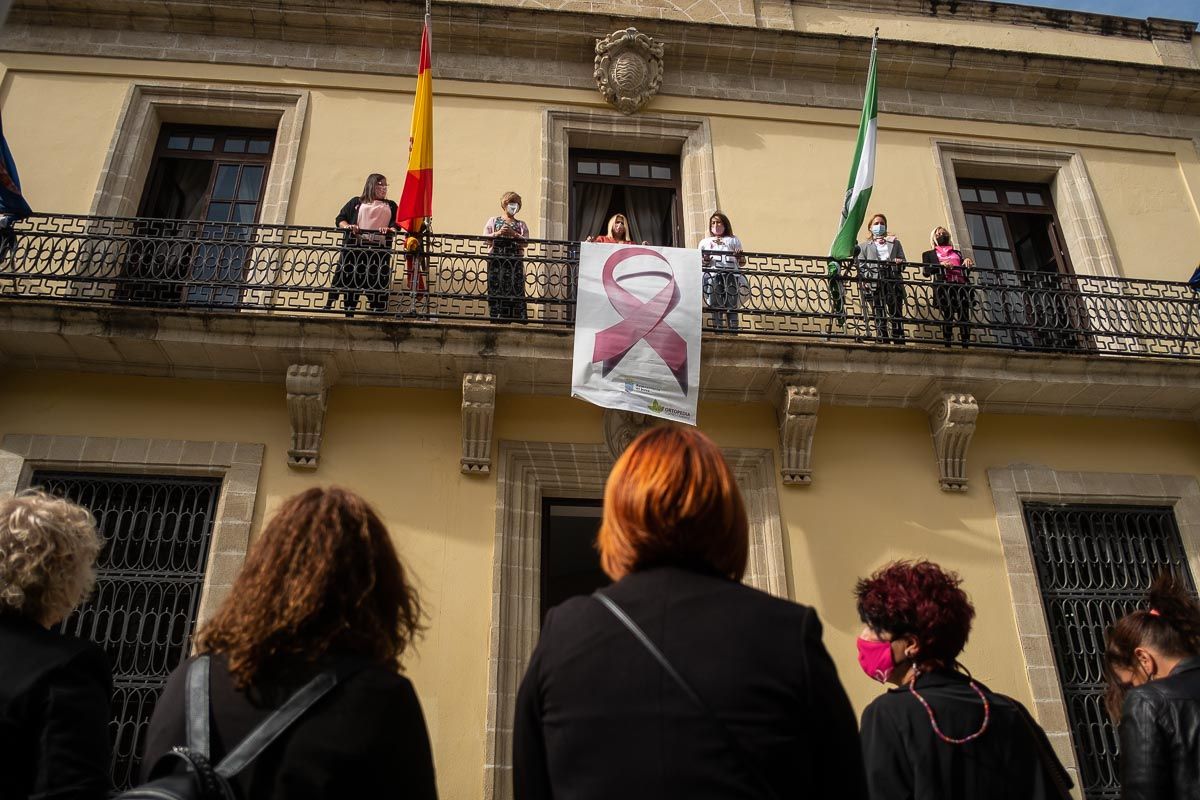 Campaña sobre el cáncer de mama.