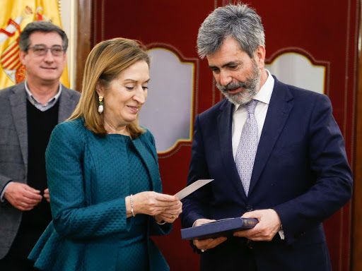 La popular Ana Pastor y el actual presidente del CGPJ, Carlos Lesmes. Autor: Verónica Povedano
