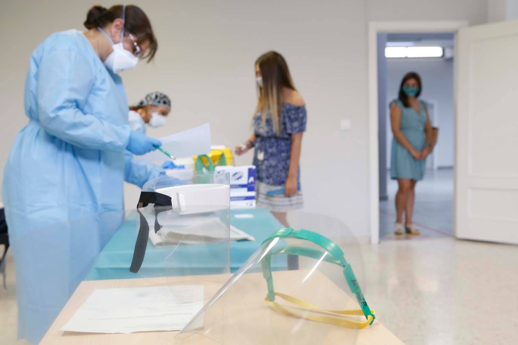 Pruebas de covid en Mairena del Aljarafe, en una imagen del Ayuntamiento.