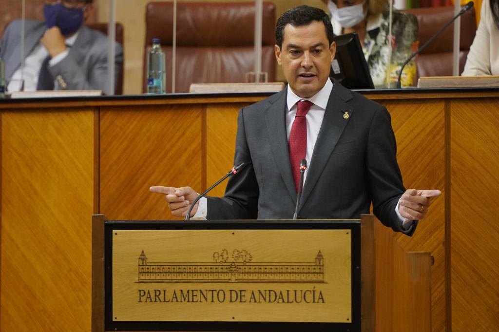 Moreno Bonilla, en el Parlamento este miércoles. FOTO: Junta