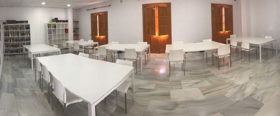 La nueva sala de estudios de la Biblioteca municipal de Trebujena.