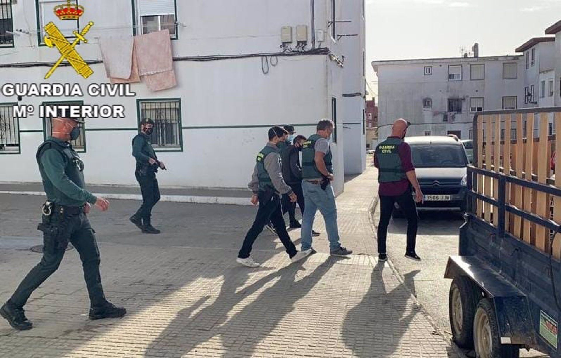 Operación contra el tráfico de cocaína y heroína en Barbate.