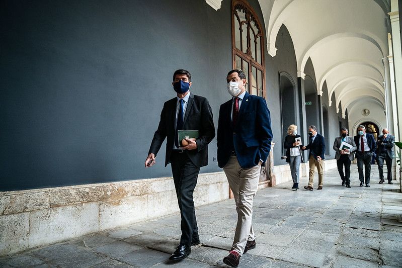 Marín y Moreno, este pasado jueves en el Palacio de San Telmo. Autor: Junta