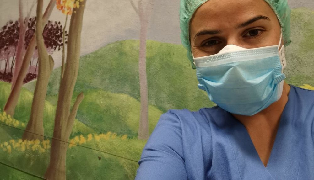 Paloma Jarana, en el hospital de Toledo donde ejerce.