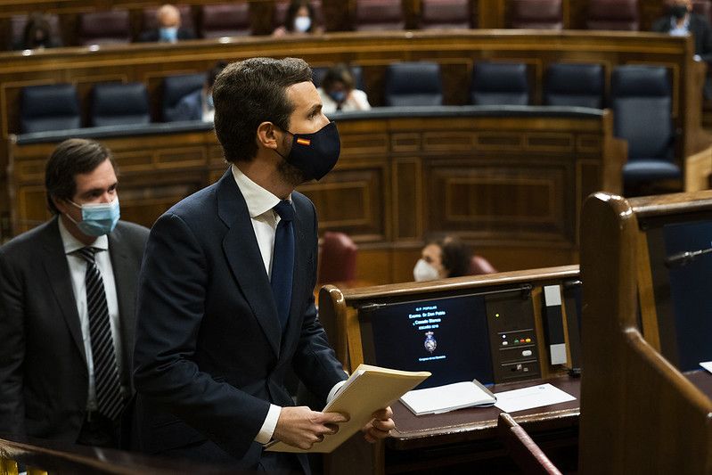 Casado, el pasado jueves en el Congreso. Autor: PP